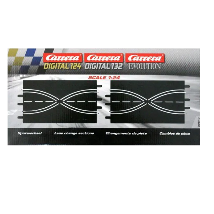 Carrera Digital 124/132 20601 - 2 Baanwissels (34,5cm)