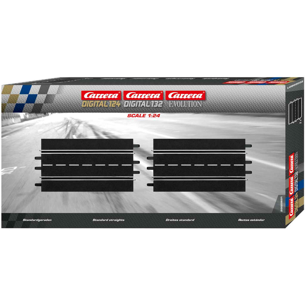 Carrera Digital 124/132 20601 - 2 Rechte baandelen (34,5cm)