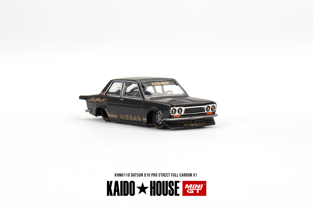 KAIDO HOUSE X MINI GT 110 - Datsun 510 Pro Street Full Carbon V1