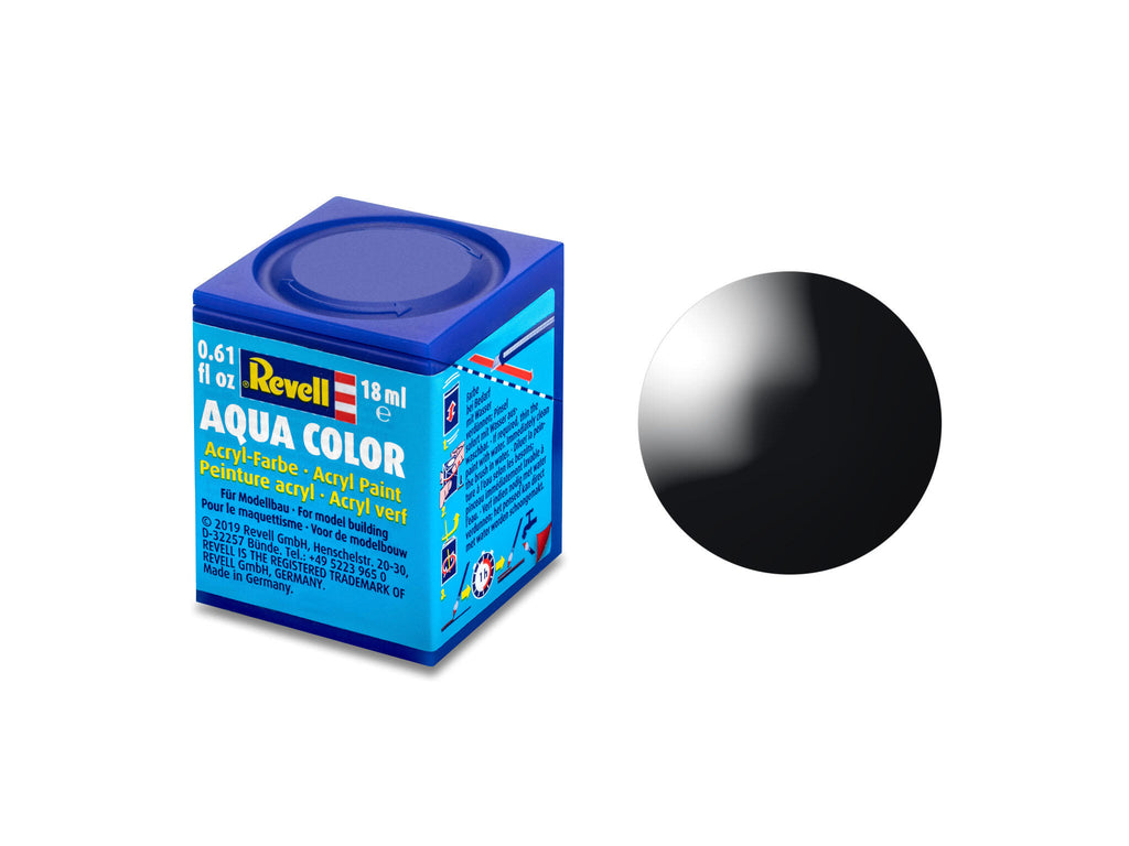 Revell Aqua 36107 acrylverf op waterbasis - Zwart, glanzend #07