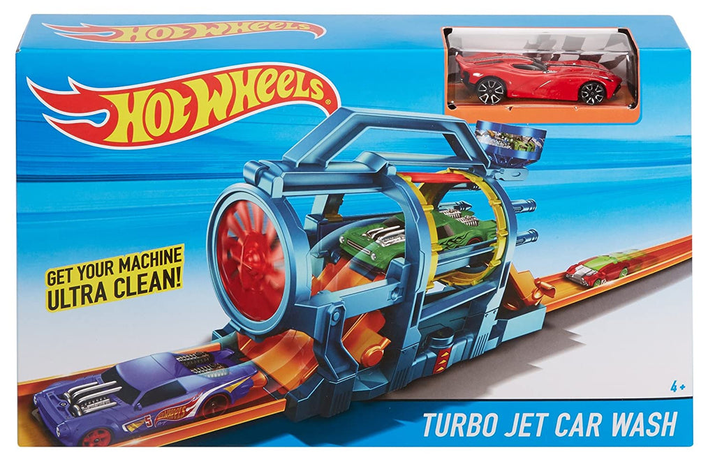 Hot Wheels City Play Set - Turbo Jet Car Wash