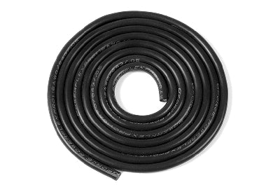 Silicone Kabel 16AWG, Zwart, 1 Meter