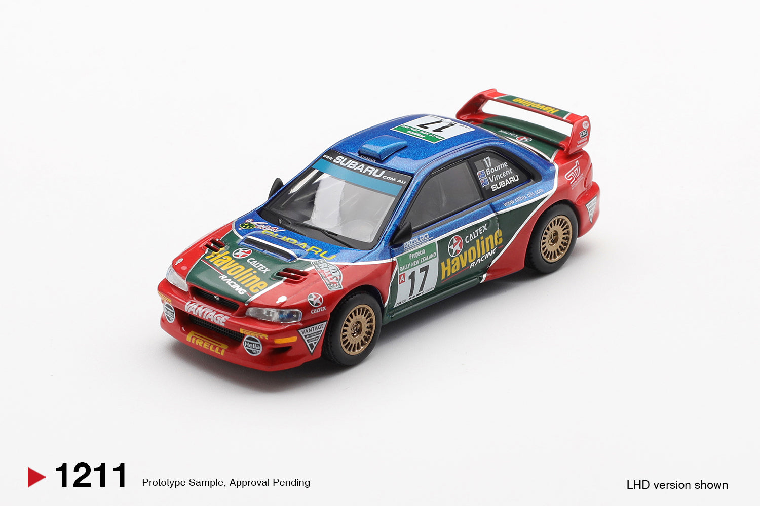 MINI GT 1211 - Subaru Impreza WRC98 #17 2000 Rally New Zealand