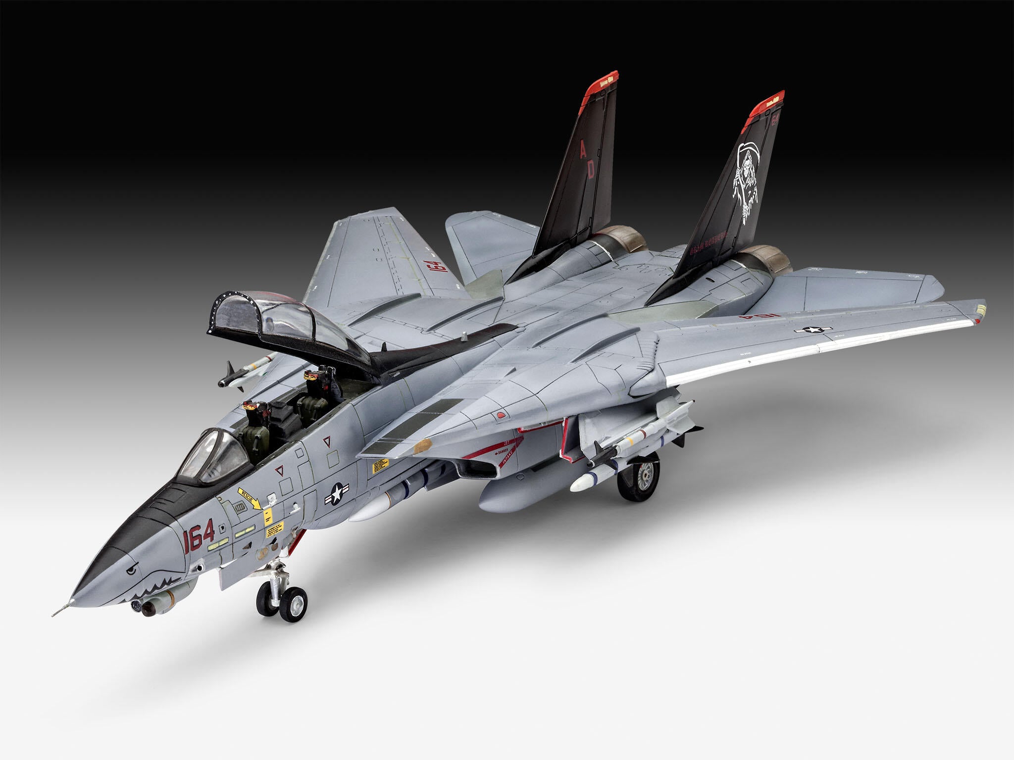 Revell Revell_03960 Modelbouwpakket vliegtuig 1:72 - Grumman F-14D Super Tomcat in schaal 1:72, niveau 3, getrouwe replica met veel details, 03960