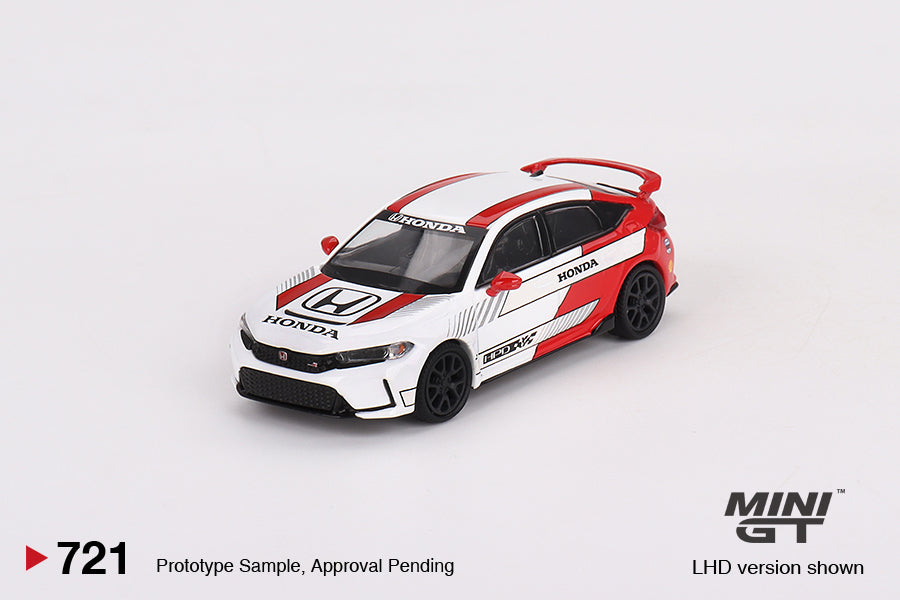 MINI GT 0721 - Honda Civic Type R #2 2023 Pace Car White