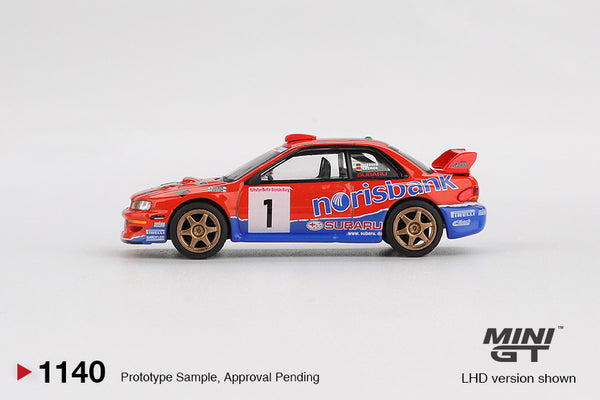 MINI GT 1140 - Subaru Impreza WRC97 #1 1999 DRM Champion