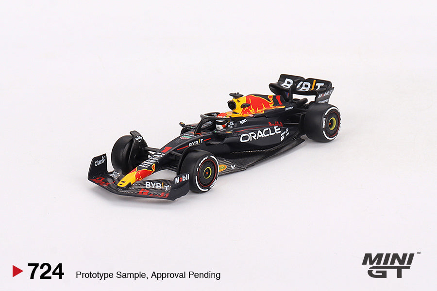 MINI GT 0724 - Oracle Red Bull Racing RB19 #1  Max Verstappen  2023 F1  2023 Bahrain GP Winner
