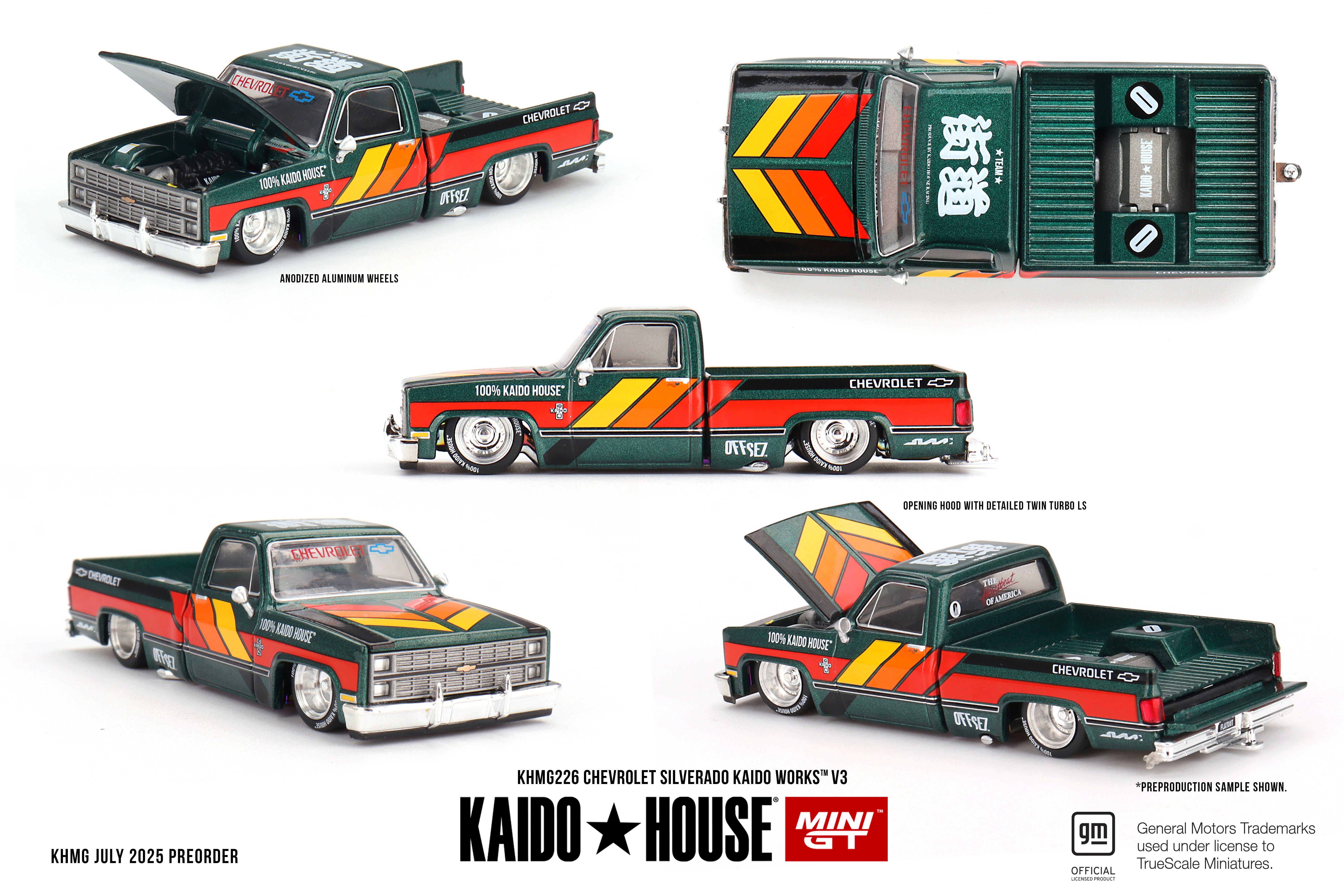 KAIDO HOUSE X MINI GT 0226 - Chevrolet Silverado KAIDO WORKS V3