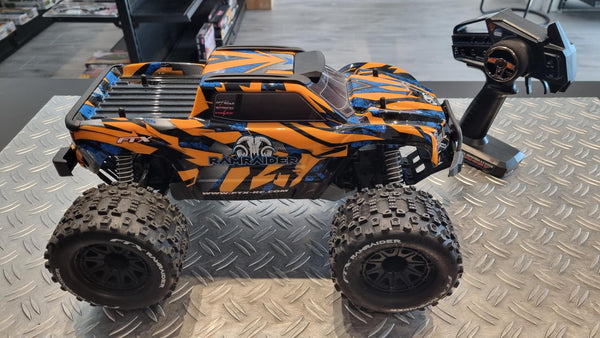 FTX 1/10 RamRaider Brushed MT 4WD RTR - Hobbywing ESC - Oranje / Blauw - 1 keer gebruikt