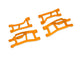 Traxxas TRX10725-ORNG - Orange WideMaxx Front Upper & Lower HD Suspension Arms