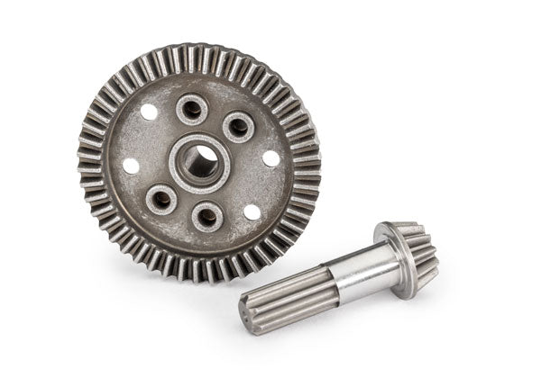 Traxxas TRX10778 - Ring gear, differential, 47-tooth/ pinion gear, differential, 12-tooth (planetary) (front)