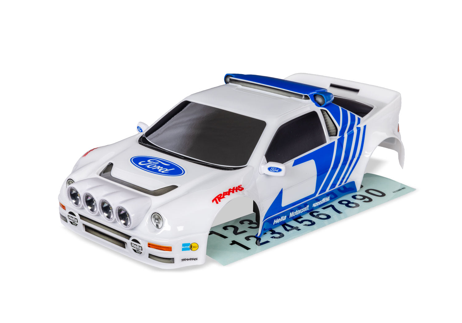 Traxxas TRX10812-WHT - Mini Rally VXL Ford RS200 White Body