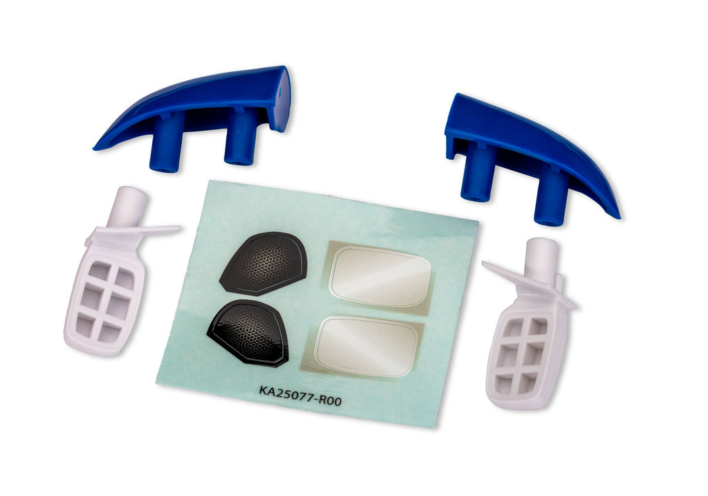 Traxxas TRX10818-BLUWHT - White Side Mirrors and Roof Intakes