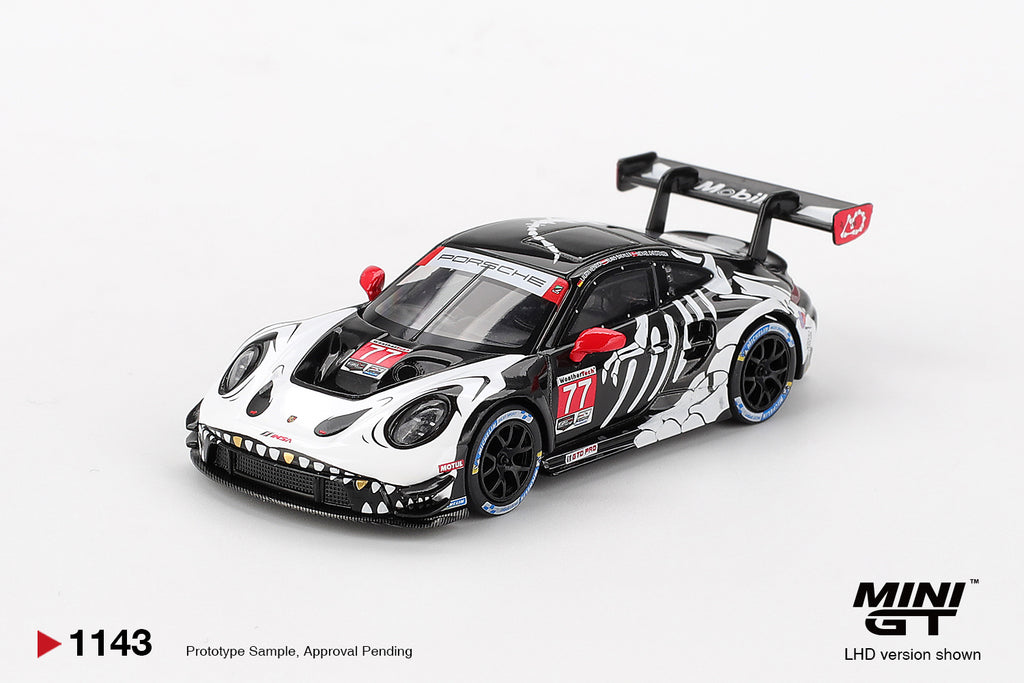 MINI GT 1143 - Porsche 911 GT3 R #77 AO Racing 2025 IMSA Petit Le Mans