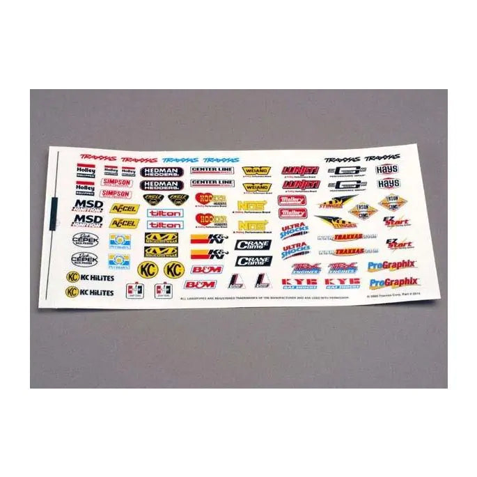 Traxxas TRX2514 - Decal sheet, racing sponsors