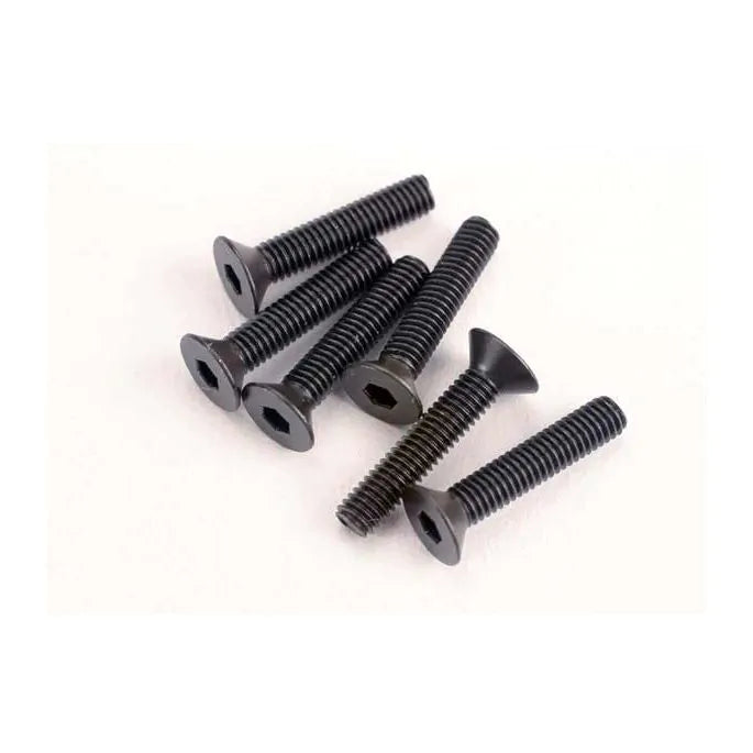 Traxxas TRX2553 - Screws, 3x15mm countersunk machine (6) (hex drive)