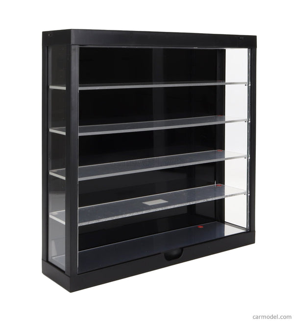 Triple 9 - (Hang)vitrine, 5 laags zwart (zonder spiegel), o.a. voor 1/64 modelauto's
