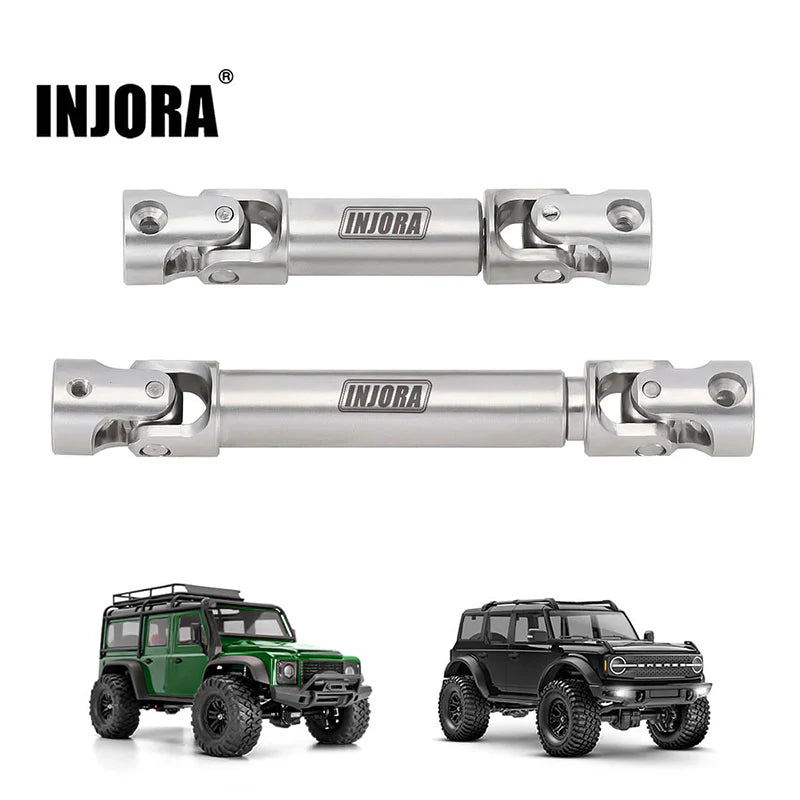 INJORA 4M-18 - RVS Drive Shafts voor 1/18 TRX4M