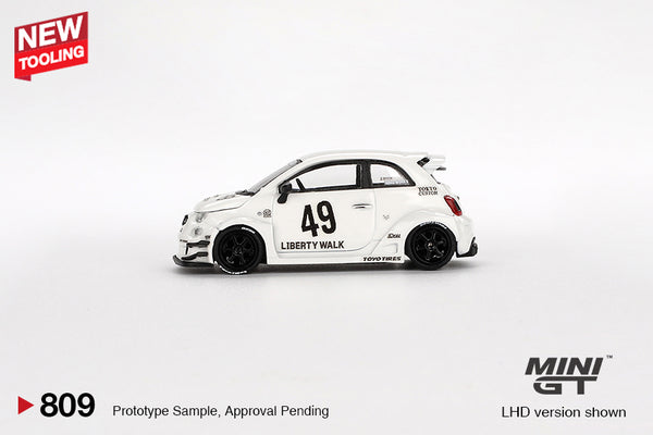 MINI GT 0809 - LB-WORKS x Abas Works ABARTH 595 Gara White