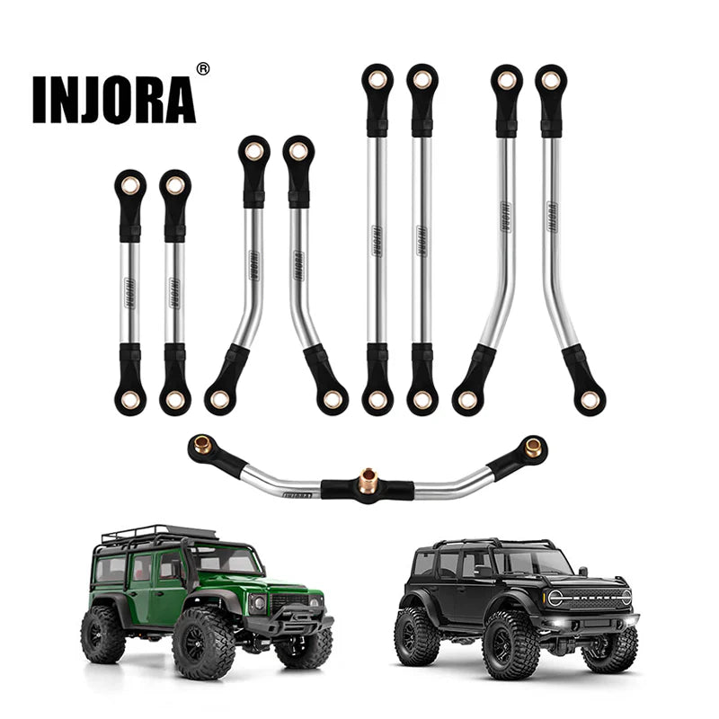 4M-08-57 - INJORA Stainless Steel High Clearance Links Set for 1/18 TRX4M Defender Bronco