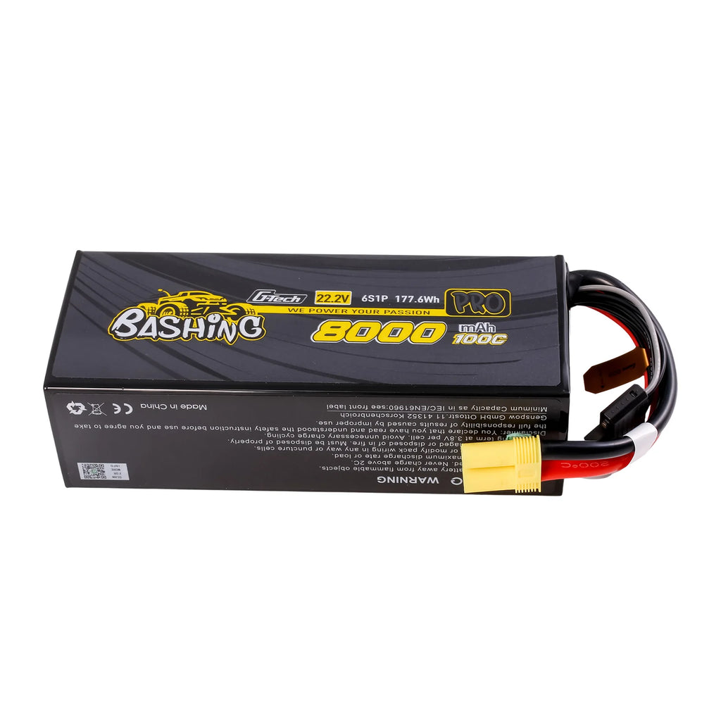 Gens Ace Bashing Series 8.000mAh 22.2V 6S1P 100C Lipo Batterij - EC5 stekker