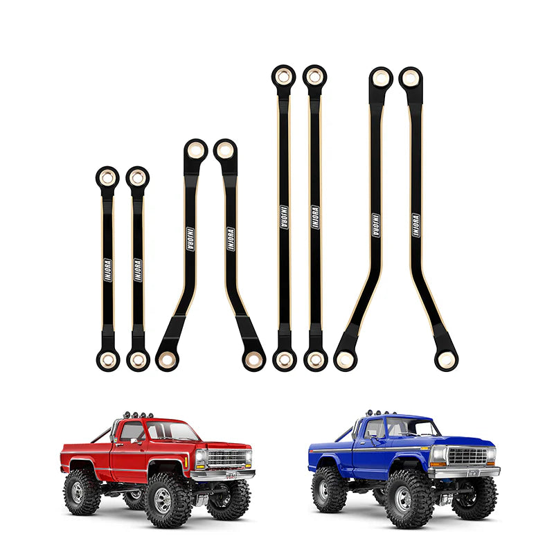 INJORA 4M-97BK - Brass High Clearance Links for 1/18 TRX4M High Trail K10 F150