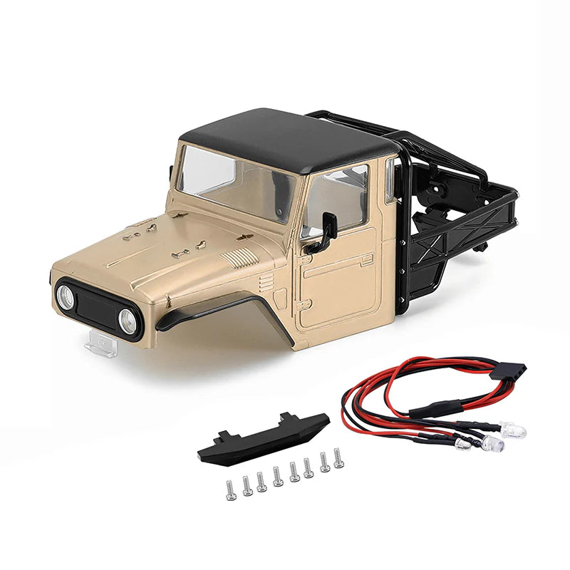 INJORA IR40 Half Truck Hard Plastic Body voor TRX4M - Sandy Taupe