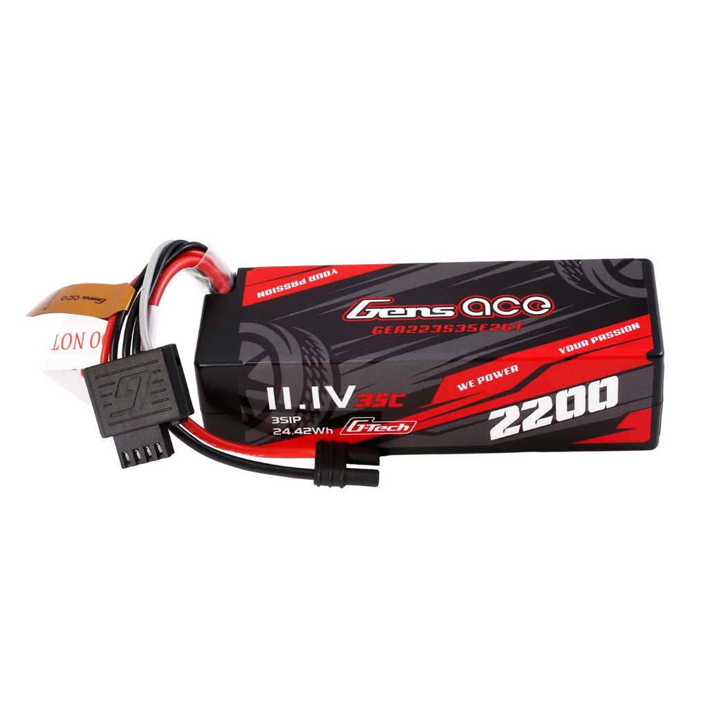 Gens Ace - 3s 11.1V 2200mAh 11.1V 35C Hard Case Lipo IEC2 (voor Arrma Grom)