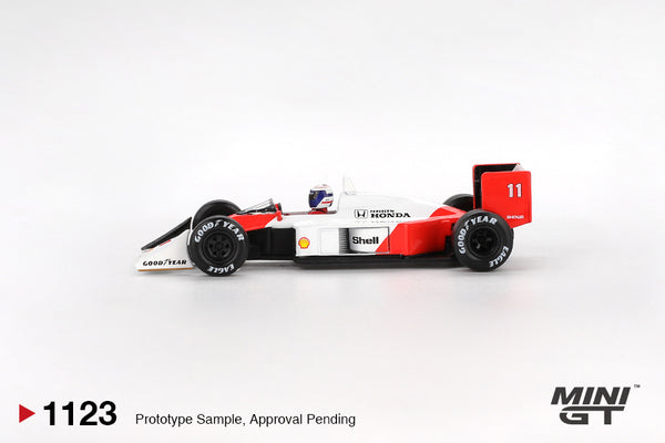 MINI GT 1123 - McLaren MP4/4 #11 Alain Prost 1988 Japanese Grand Prix 2nd Place