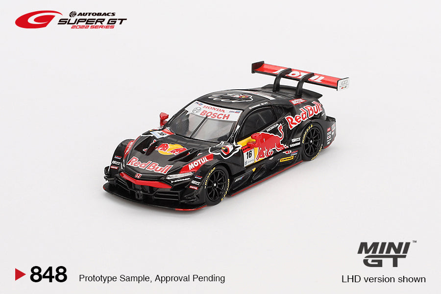 MINI GT 0848 - Honda NSX-GT "TYPE S" GT500 #16 "Red Bull MOTUL MUGEN NSX-GT " TEAM Red Bull MUGEN 2022 SUPER GT SERIES (blister)