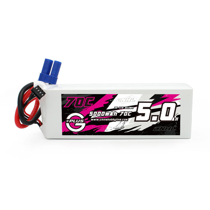 CNHL 5000mAh 11.1V 3S-70C Lipo Batterij - EC5