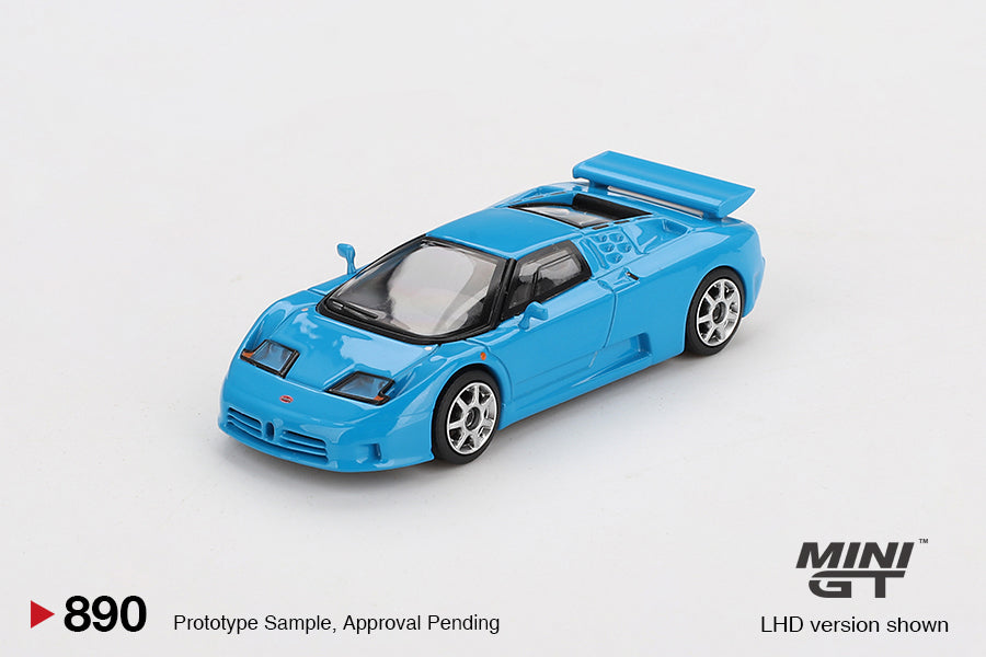 MINI GT 0890 - Bugatti EB110 Super Sport Blu Bugatti