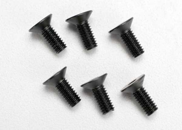 Traxxas TRX2535 - Screws, 4x10mm countersunk machine (hex drive) (6)