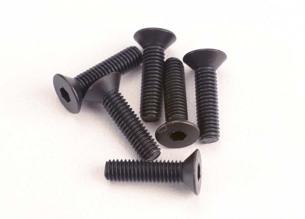 Traxxas TRX2552 - Screws, 3x12mm countersunk machine (6) (hex drive)