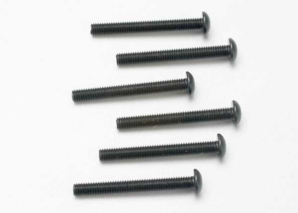 Traxxas TRX2581 - Screws, 3x25mm button-head machine (hex drive) (6)