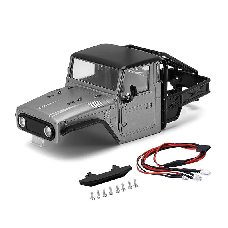 INJORA IR40 Half Truck Hard Plastic Body voor TRX4M - Grijs
