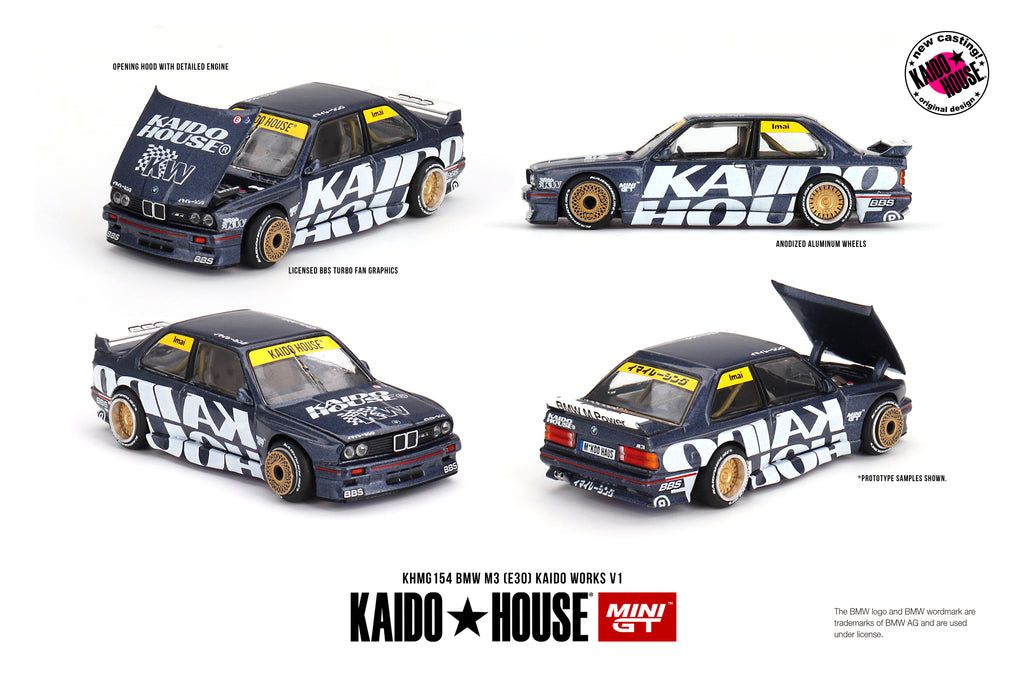 KAIDO HOUSE X MINI GT 154 - BMW M3 (E30) Kaido Works V1