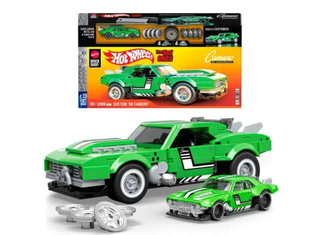 Hot Wheels Brick Shop - 1/32 Chevrolet Camaro Building Set