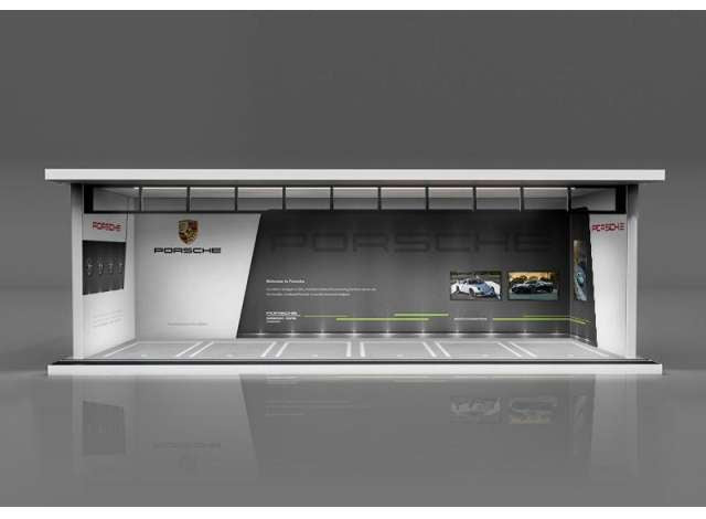 1/64 Parking Garage - Porsche with LED light