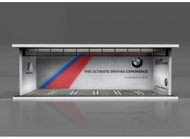 1/64 Parking Garage - BMW with LED light