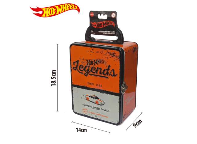 Hot Wheels Vintage Metal Case - oranje