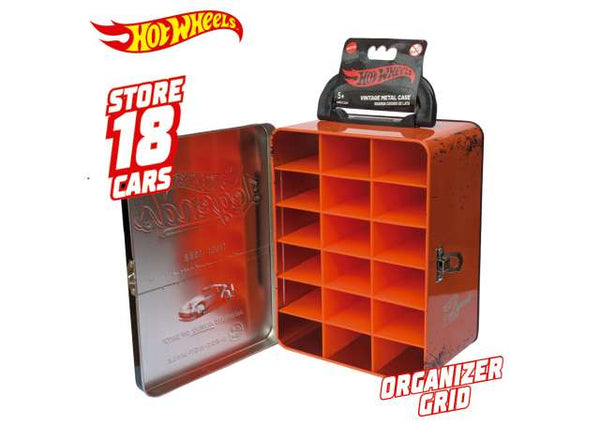 Hot Wheels Vintage Metal Case - oranje