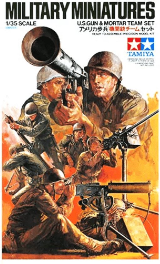 Tamiya 35086 - 1/35  US Gun + Mortar Team(8)