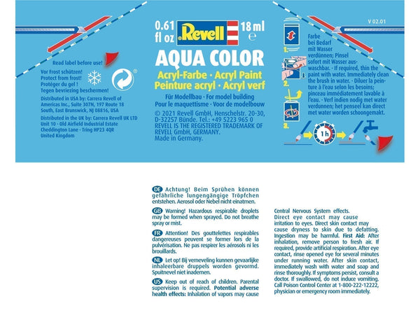 Revell Aqua 36364 acrylverf op waterbasis 18ml - Bladgroen, zijdemat #364