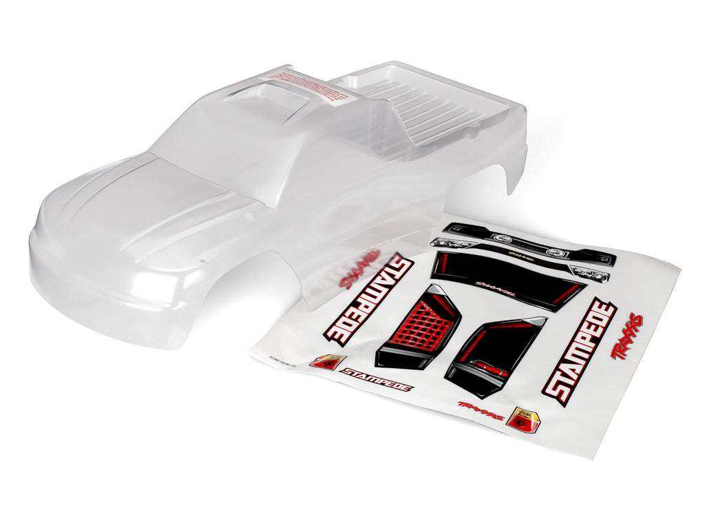 Traxxas TRX3617 - Body, Stampede (clear, requires painting)