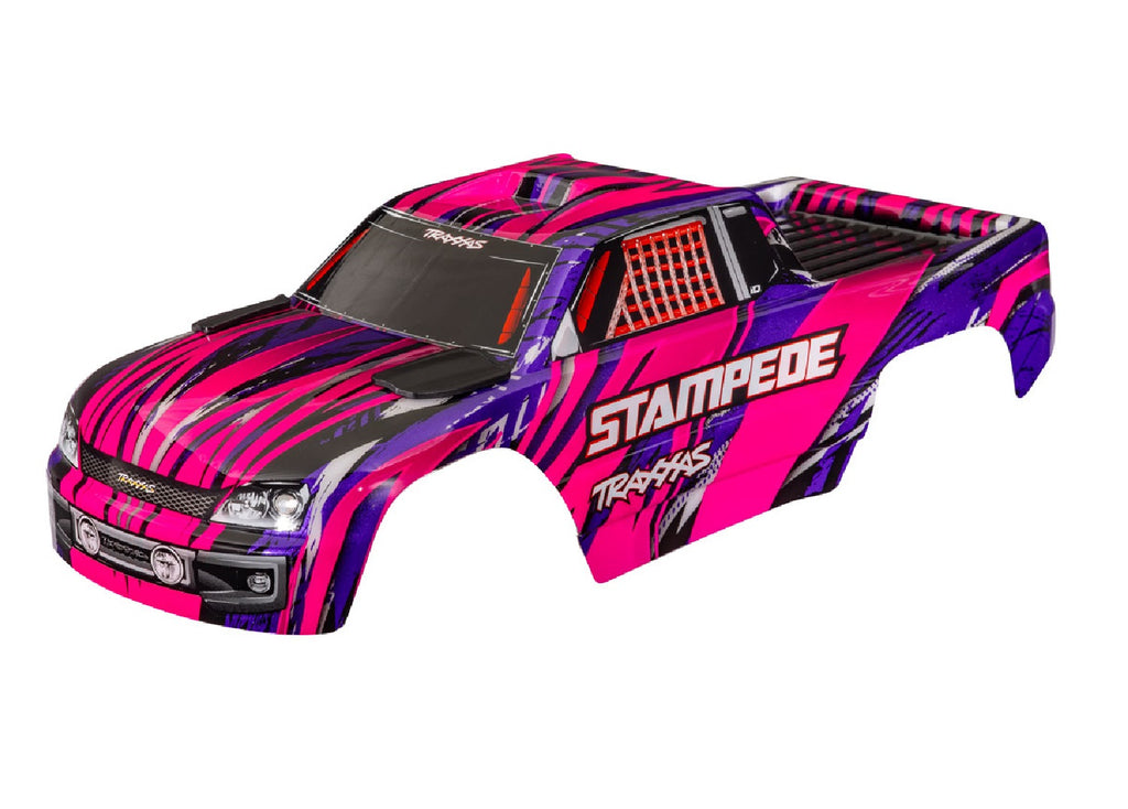 Traxxas TRX3620A-PINK - Body, Stampede  (also fits Stampede  VXL), pink