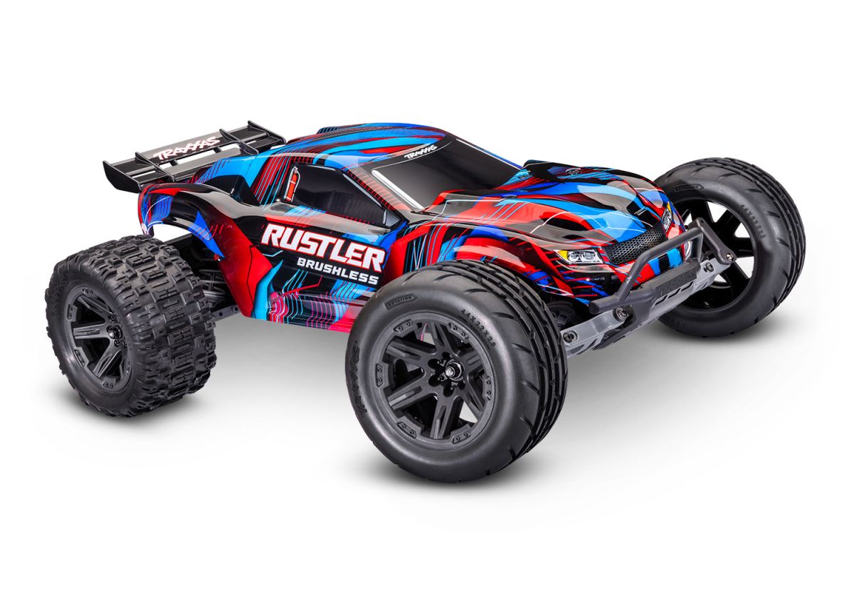 Traxxas Rustler 2WD VX3 Brushless - Rood