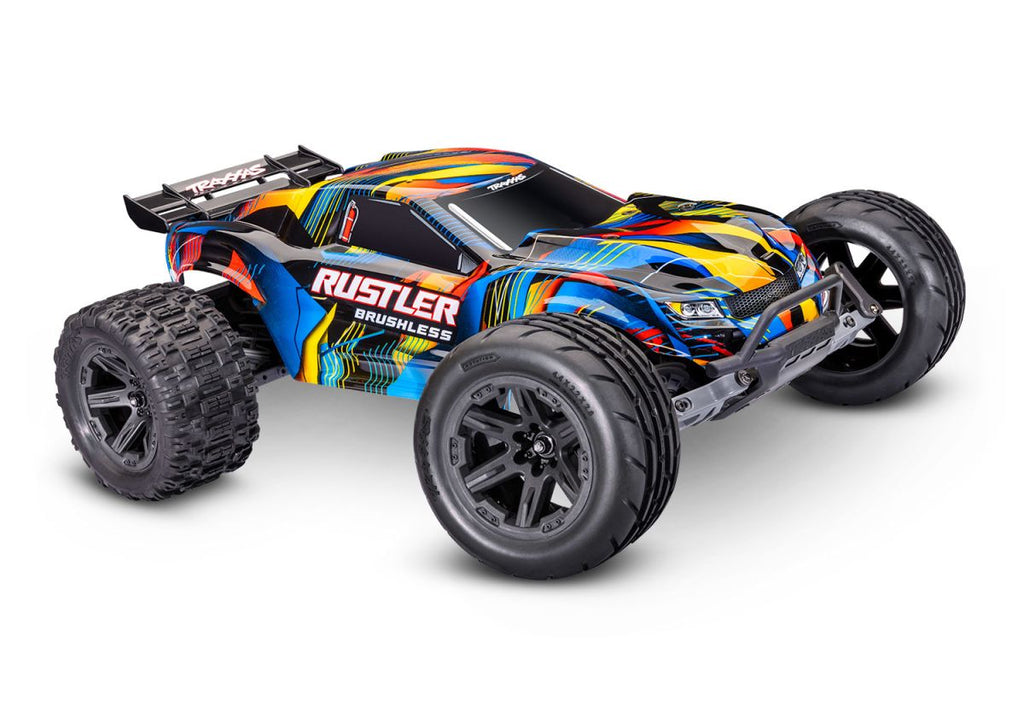 Traxxas Rustler 2WD VX3 Brushless - Geel