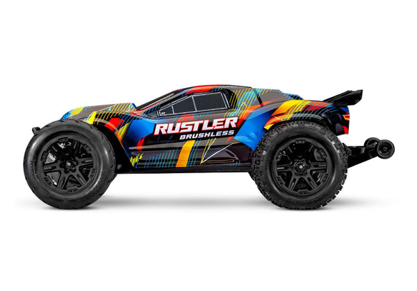 Traxxas Rustler 2WD VX3 Brushless - Geel