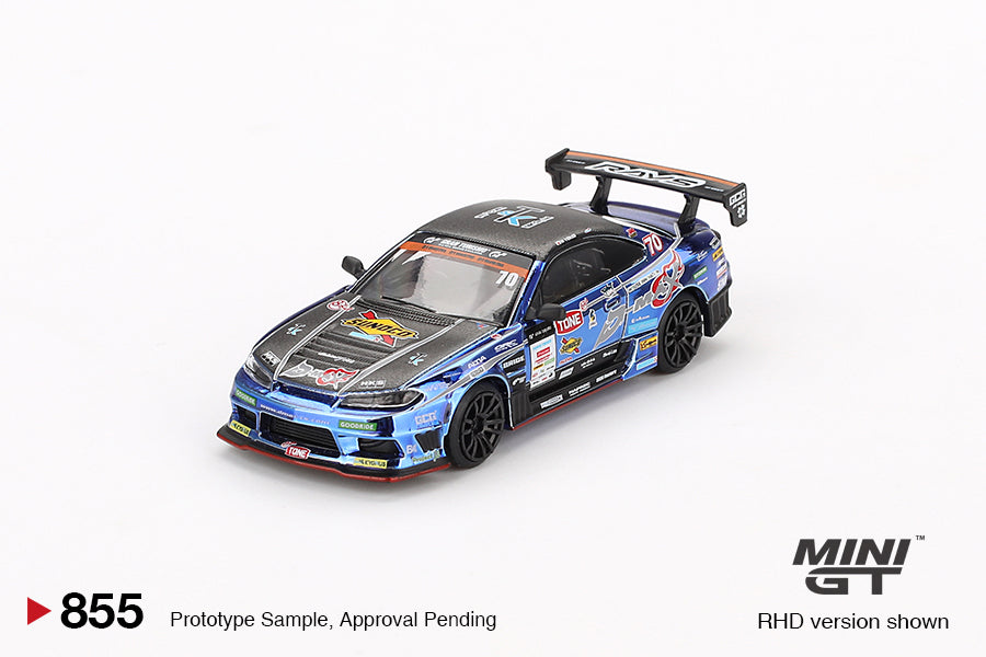 MINI GT 0855 - Nissan Silvia (S15) D-MAX #70 D-MAX Racing 2023 D1 Grand Prix (blister)